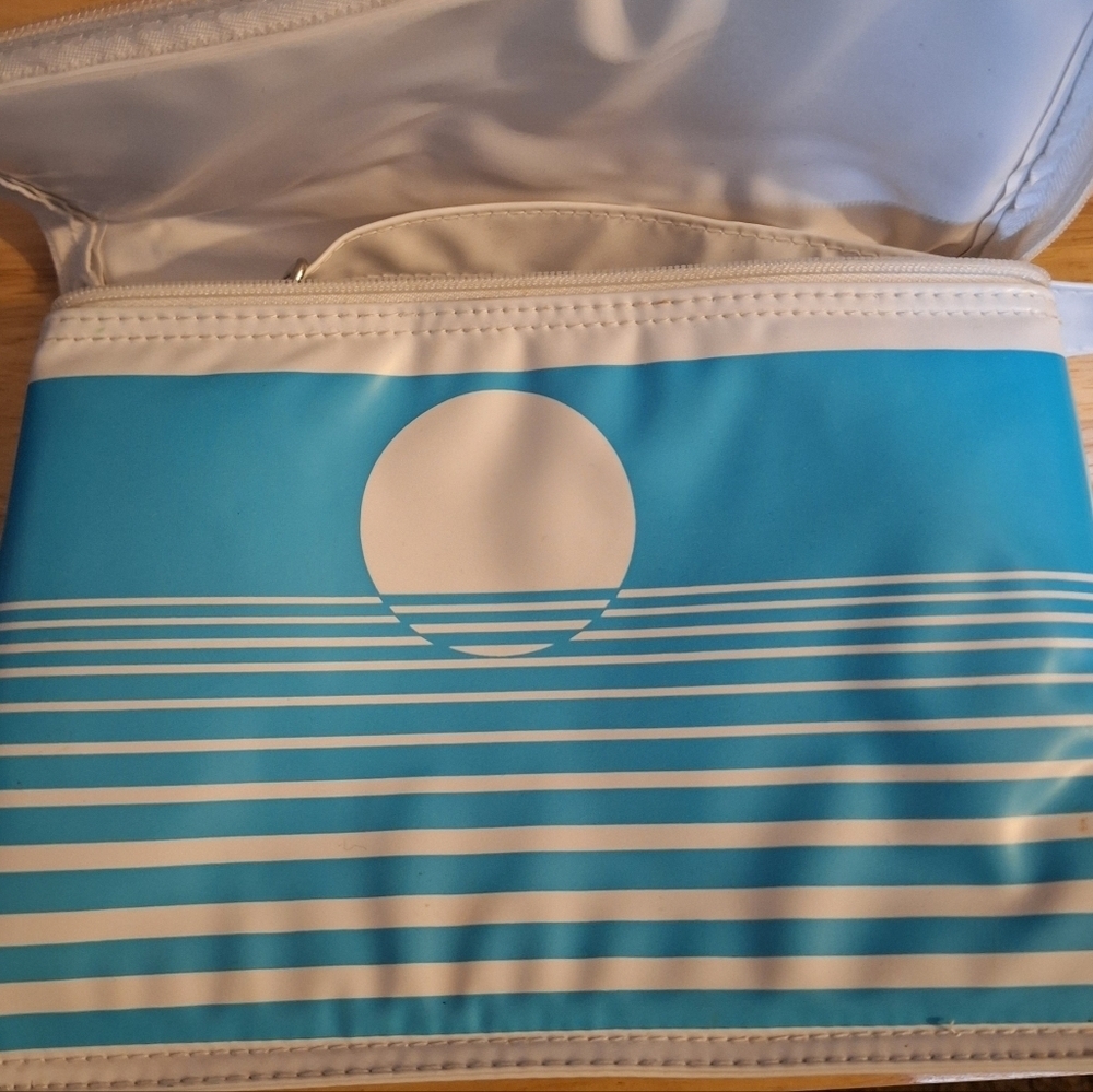 Vintage Avon Blue and White Vinyl Lunchbox